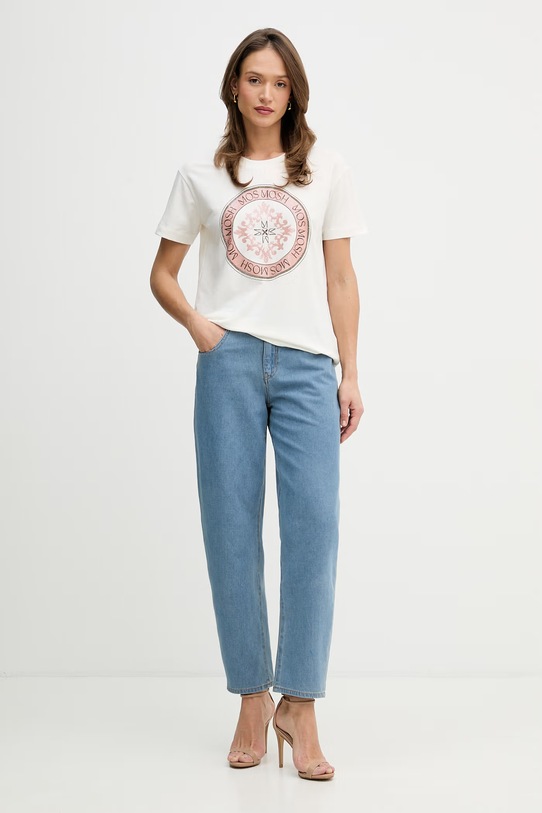 Mos Mosh t-shirt Judd 176770 beżowy SS26