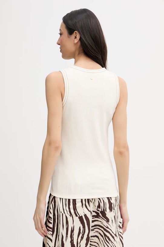 Ρούχα Mos Mosh Τοπ γυναικείο με βαμβάκι Ara 177230 μπεζ