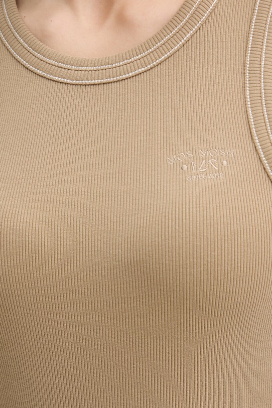 Mos Mosh τοπ γυναικείο με βαμβάκι Ara 177230 μπεζ