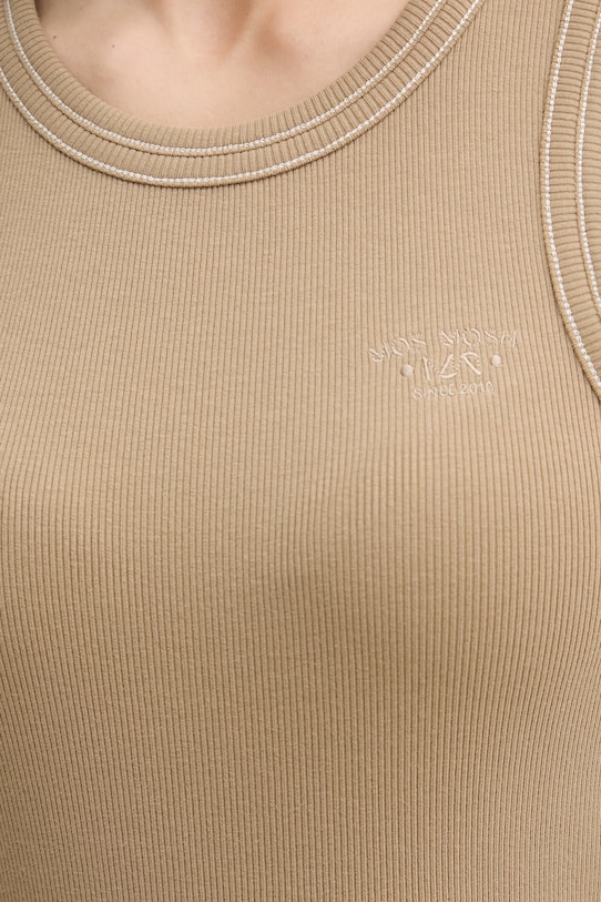 Mos Mosh τοπ γυναικείο με βαμβάκι Ara 177230 μπεζ