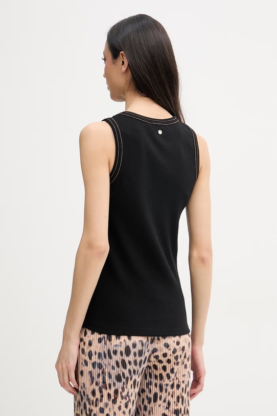 Ρούχα Mos Mosh τοπ γυναικείο με βαμβάκι Ara 177230 μαύρο