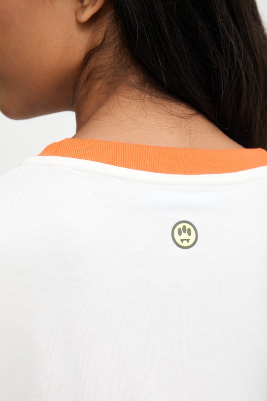 Barrow t-shirt bawełniany S6BWWOTH128 beżowy