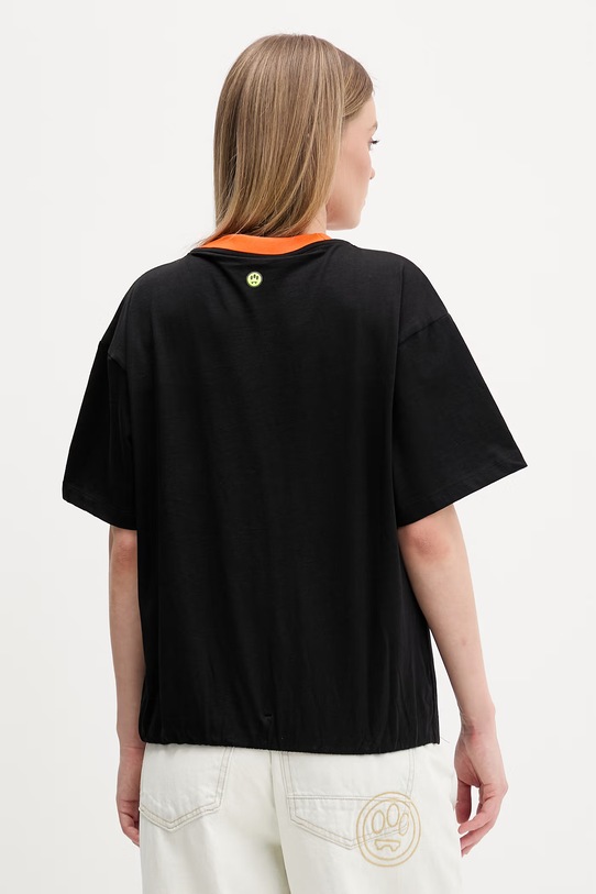 Odzież Barrow t-shirt bawełniany S6BWWOTH128 czarny