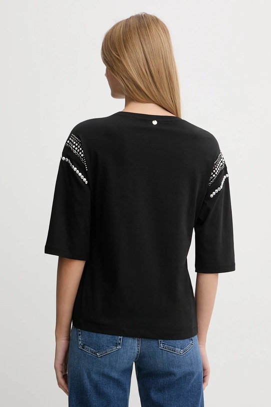 Odzież Liu Jo t-shirt bawełniany WA6128.JS904 czarny