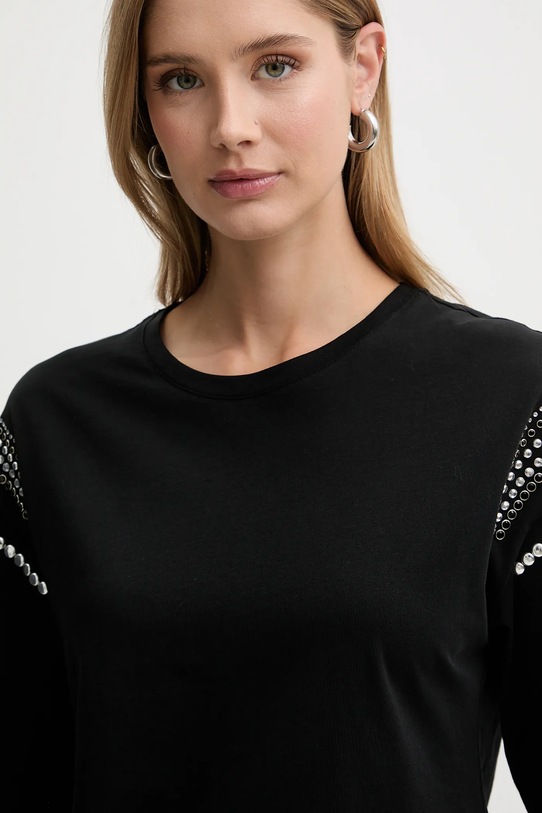 Liu Jo t-shirt bawełniany czarny WA6128.JS904