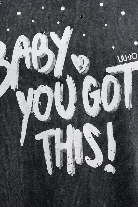 Liu Jo pamut póló WA6131.J3868 szürke