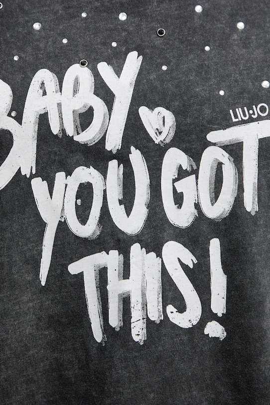 Liu Jo t-shirt bawełniany WA6131.J3868 szary