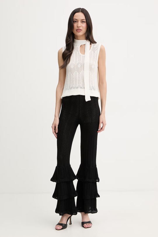 Liu Jo kamizelka damska z bawełną WA6329.MS007 beżowy SS26