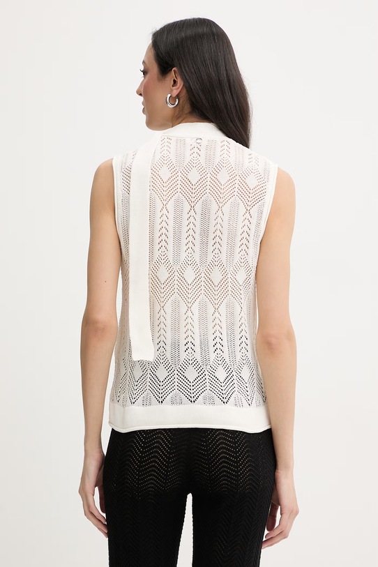 Odzież Liu Jo kamizelka damska z bawełną WA6329.MS007 beżowy