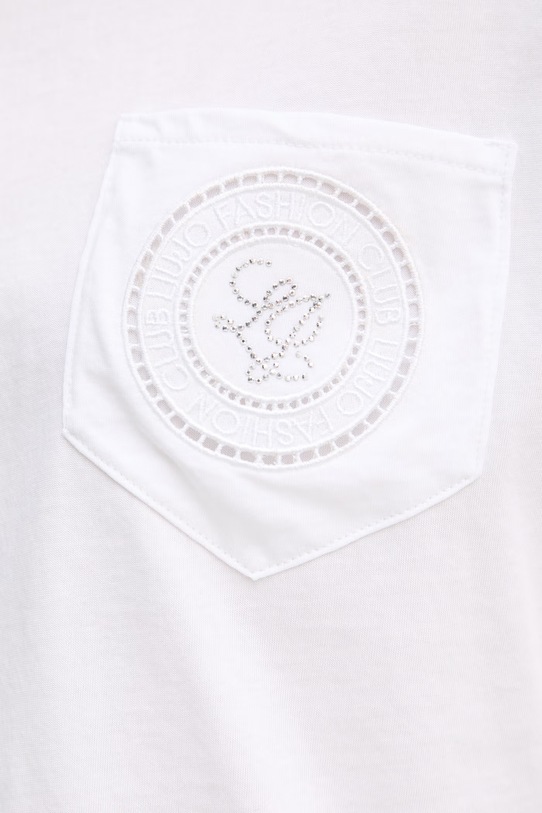 Liu Jo t-shirt bawełniany WA6372.JS923 biały