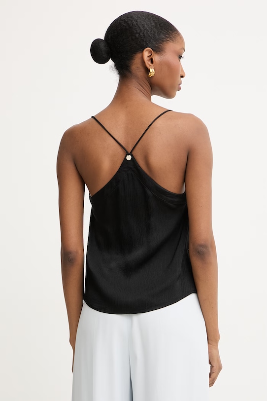 Odzież Liu Jo bluzka damska z wiskozy WA6406.T434A czarny