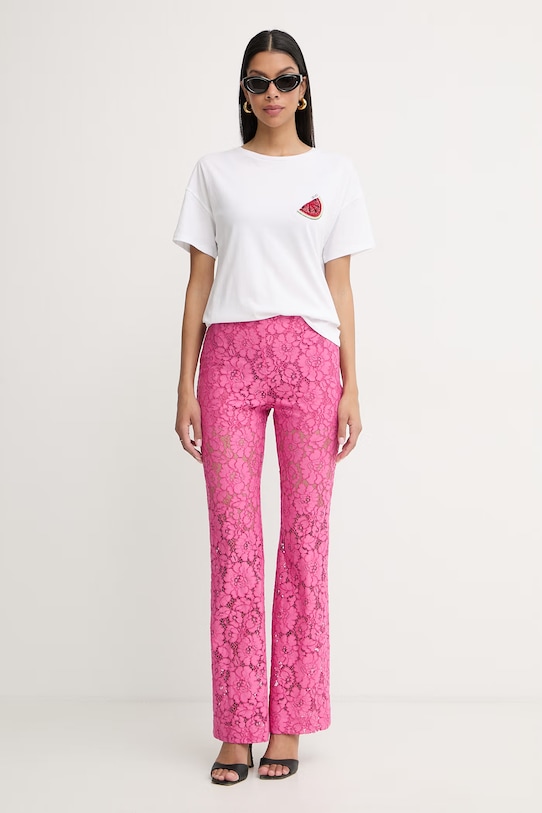 Liu Jo t-shirt damski bawełniany WA6414.JS923 biały SS26