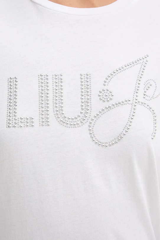 Liu Jo t-shirt bawełniany WA6491.JS923 biały
