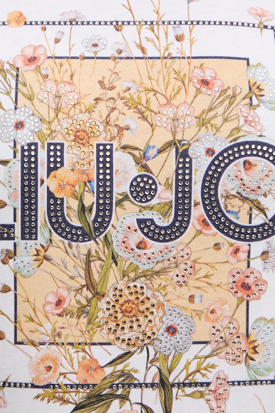 Liu Jo t-shirt bawełniany WA6493.JS923 biały