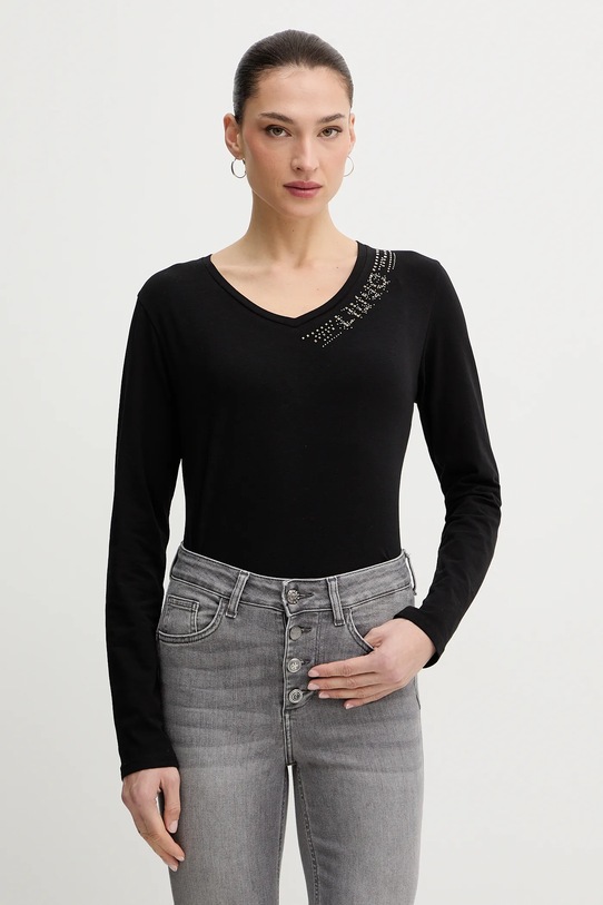 Liu Jo longsleeve regular czarny TA6053.JS003