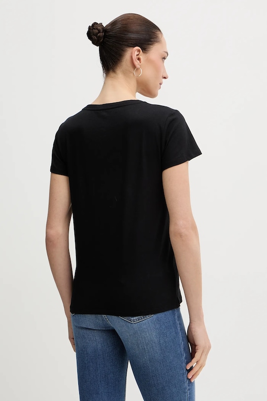 Odzież Liu Jo t-shirt bawełniany TA6056.JS923 czarny