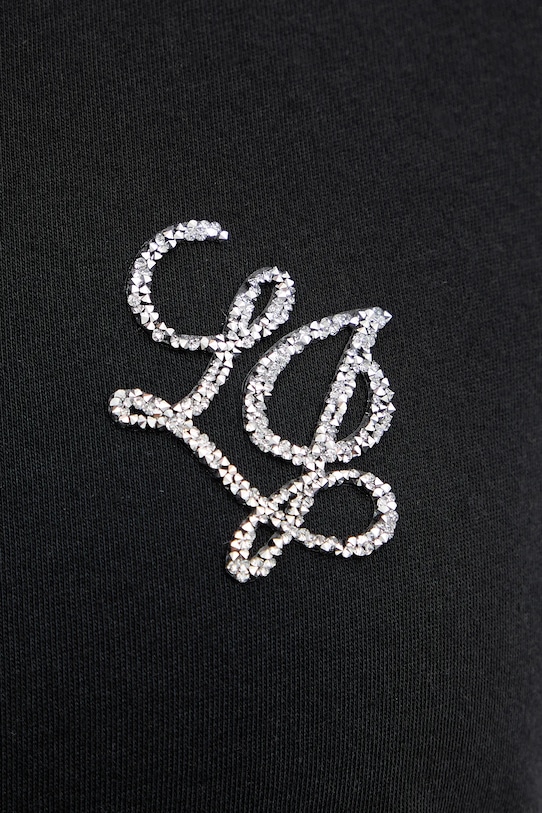 Liu Jo t-shirt bawełniany TA6056.JS923 czarny