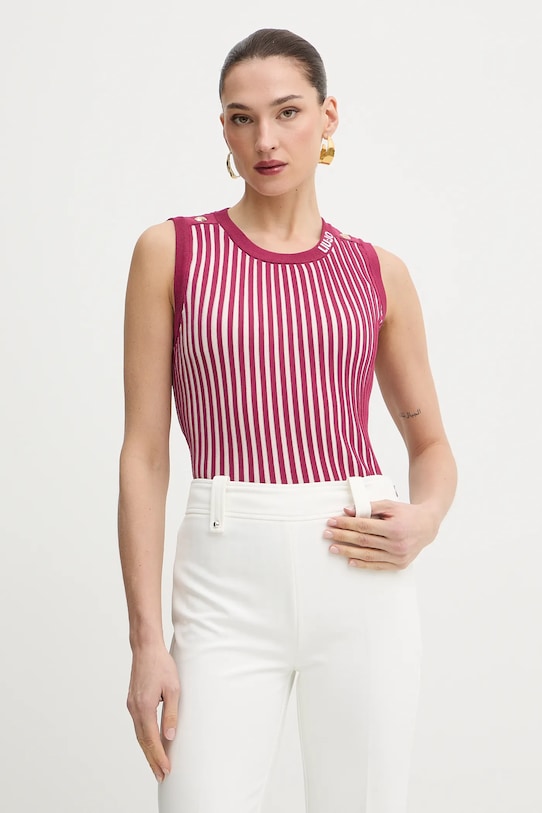 Liu Jo top okrągły różowy TA6064.MS55N