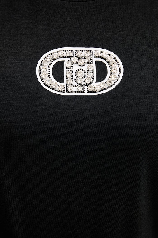 Μπλουζάκι Liu Jo TA6164.JS870 μαύρο