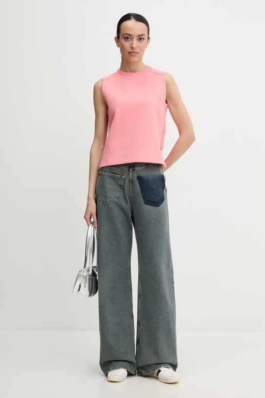 Helly Hansen top dámský bavlněný CAPRI 54570 růžová SS26