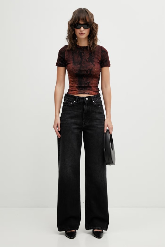 Tričko Jean Paul GAULTIER Python 26.01.W.TO411.M012P hnedá