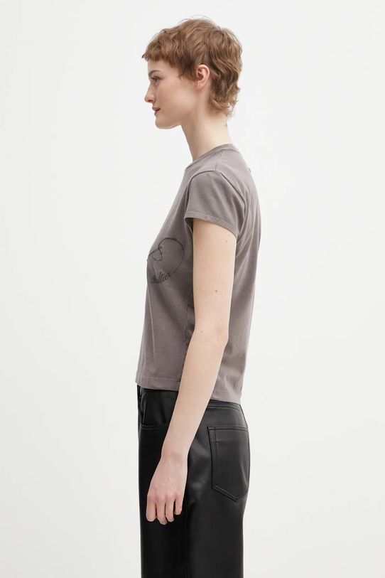 Jean Paul GAULTIER t-shirt Needles 26.01.W.TO404.J032 brązowy SS26