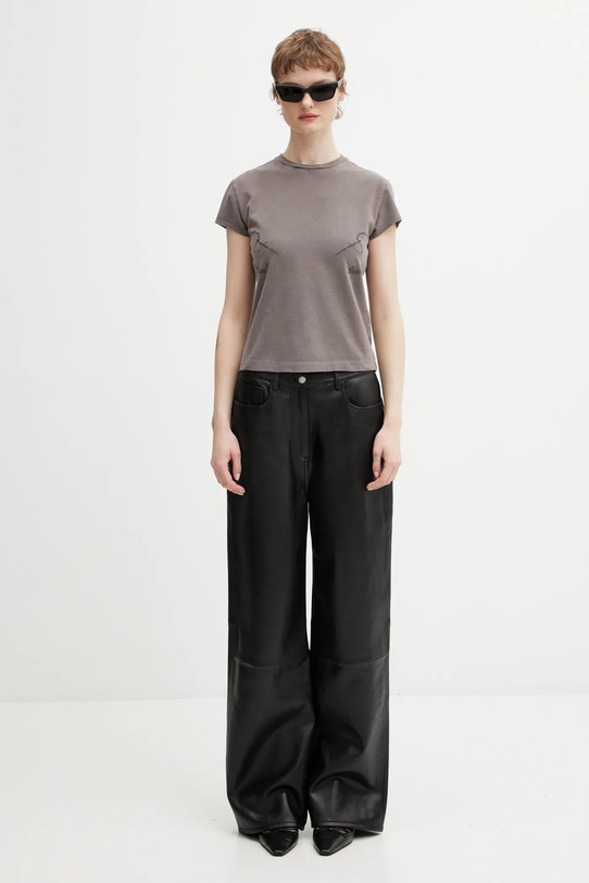 Jean Paul GAULTIER t-shirt Needles 26.01.W.TO404.J032 brązowy