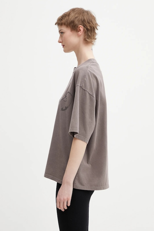 Jean Paul GAULTIER t-shirt bawełniany Needles 26.01.W.TO405.J033 brązowy SS26