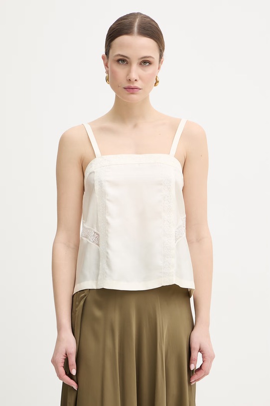 Marella top jedwabny MLMVINO regular beżowy 2613161035200