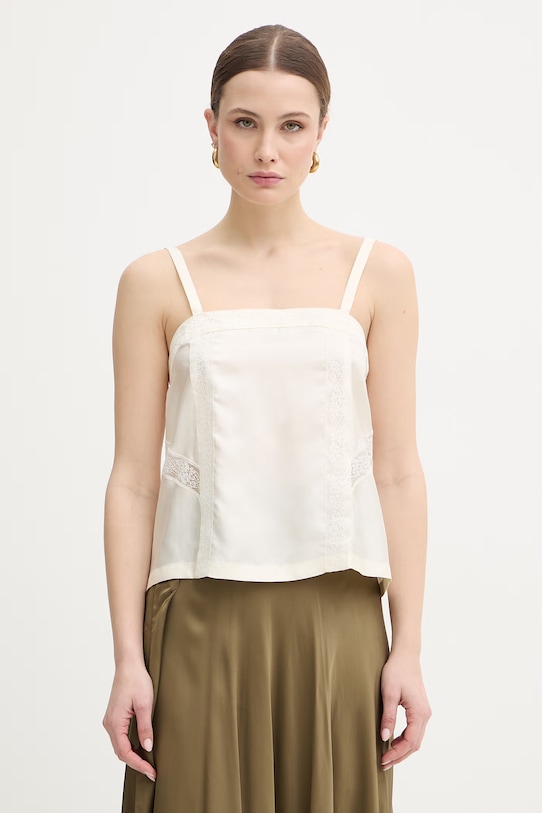 Marella top jedwabny MLMVINO regular beżowy 2613161035200