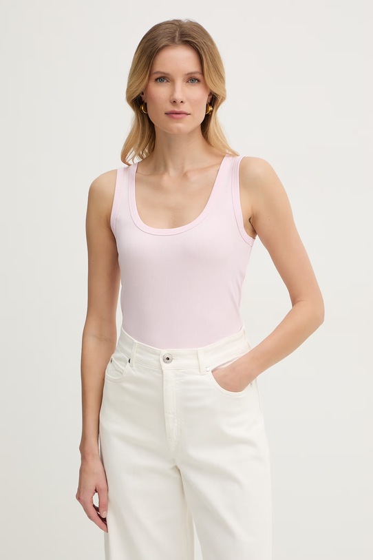 Marella top MLMORATA z elastanem różowy 2613941015200