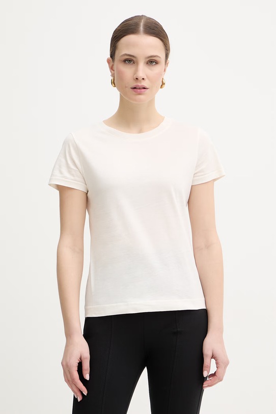 Marella t-shirt bawełniany MLMEURO bawełna beżowy 2613971015200