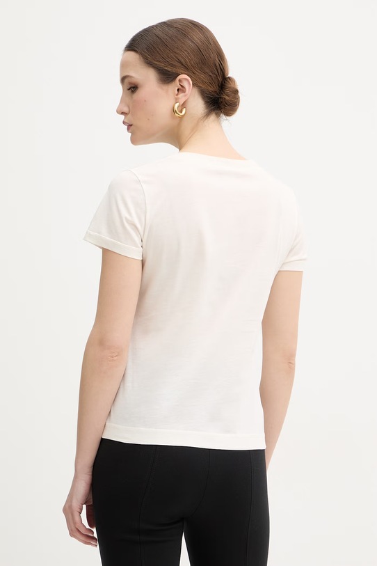 Odzież Marella t-shirt bawełniany MLMEURO 2613971015200 beżowy