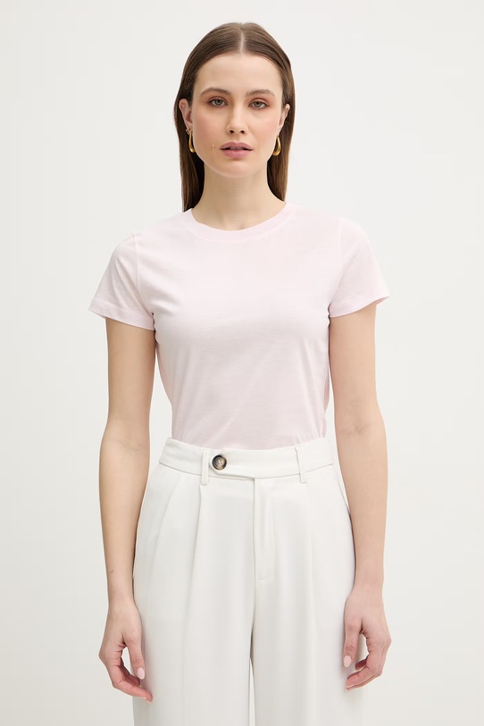 Marella t-shirt bawełniany MLMEURO bawełna różowy 2613971015200