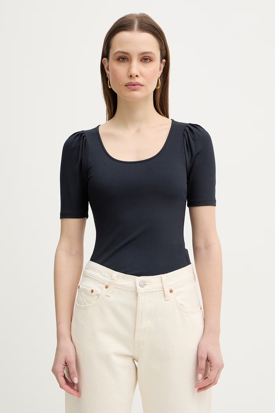 Marella t-shirt FETTA z elastanem granatowy 2613971034200