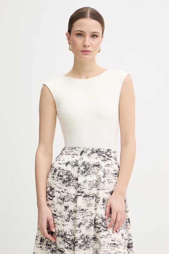 Marella body Emme by Marella z elastanem beżowy 2615941021200