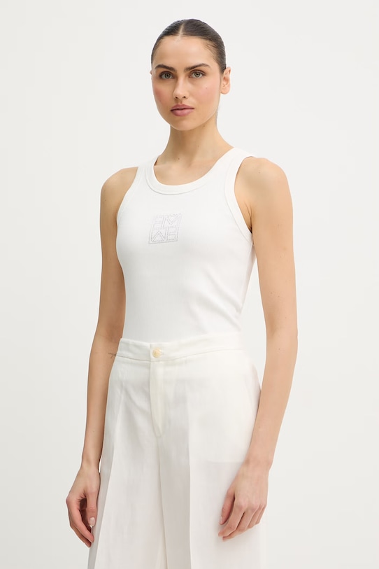 Marella top Emme by Marella z elastanem beżowy 2615941041200