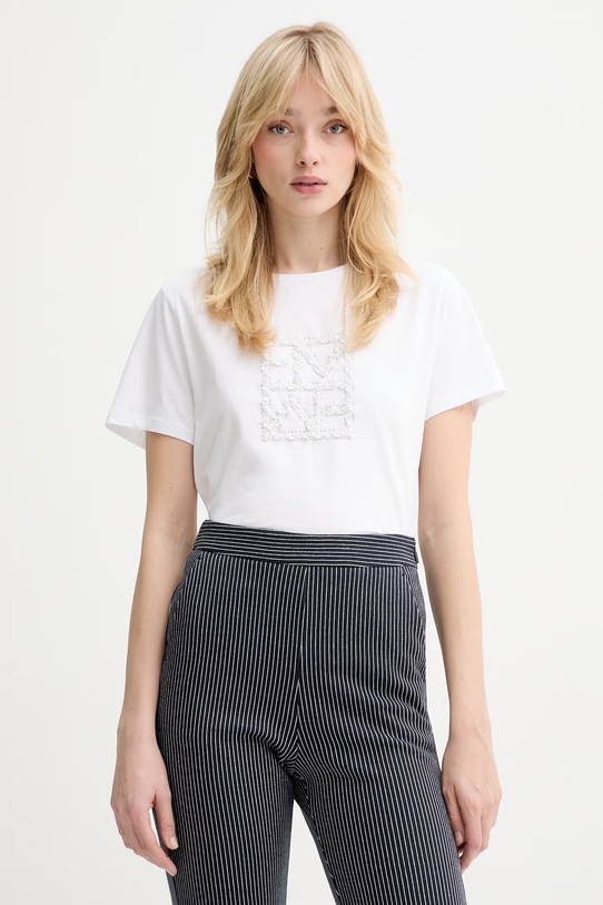 Marella t-shirt bawełniany Emme by Marella regular biały 2615971031200