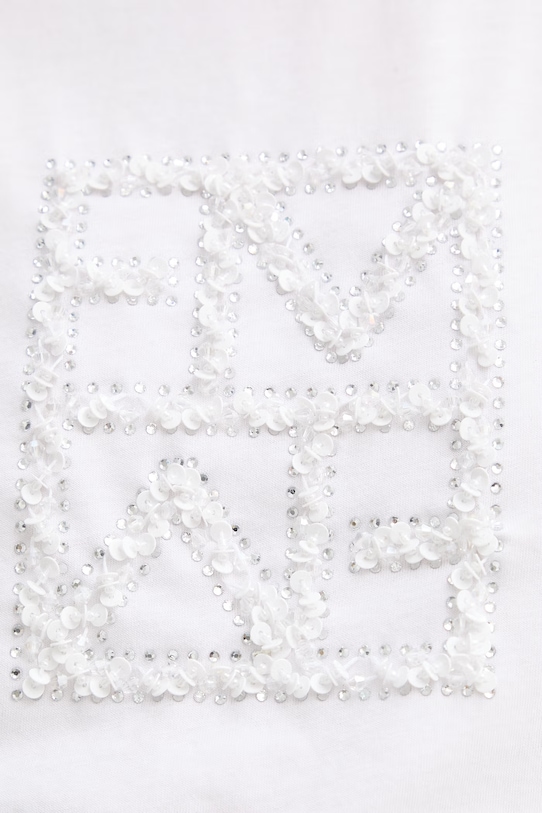 Βαμβακερό μπλουζάκι Marella Emme by Marella 2615971031200 λευκό