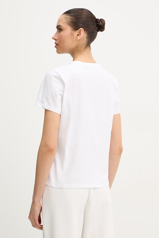 Odzież Marella t-shirt bawełniany Emme by Marella 2615971051200 biały