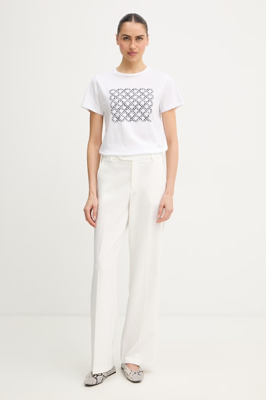 Bavlnené tričko Marella Emme by Marella 2615971051200 biela SS26