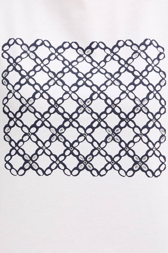 Bombažna kratka majica Marella Emme by Marella 2615971051200 bela