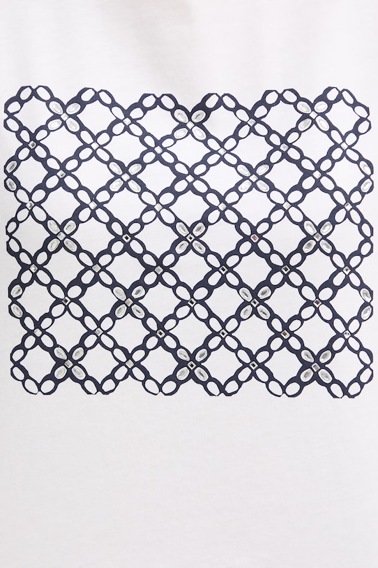 Bavlnené tričko Marella Emme by Marella 2615971051200 biela