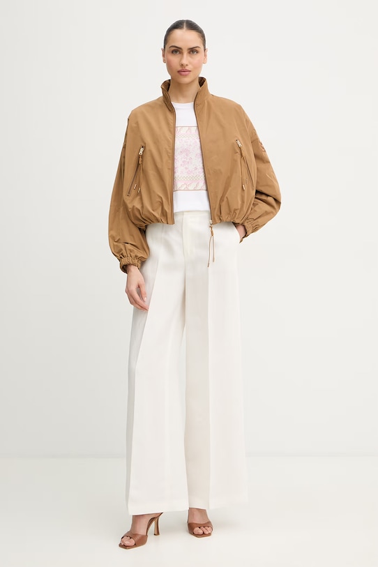 Marella t-shirt bawełniany Emme by Marella 2615971051200 biały SS26