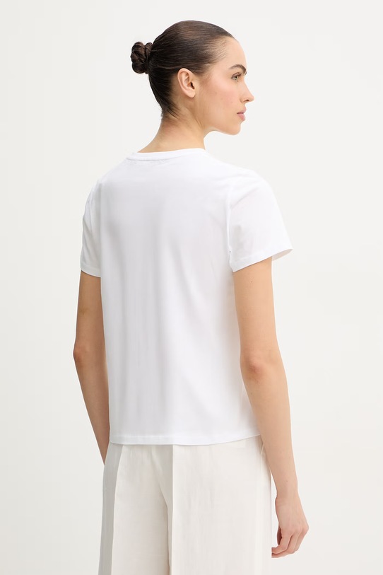 Odzież Marella t-shirt bawełniany Emme by Marella 2615971051200 biały