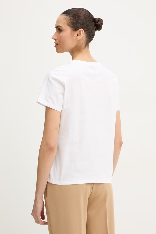 Odzież Marella t-shirt bawełniany Emme by Marella 2615971061200 biały