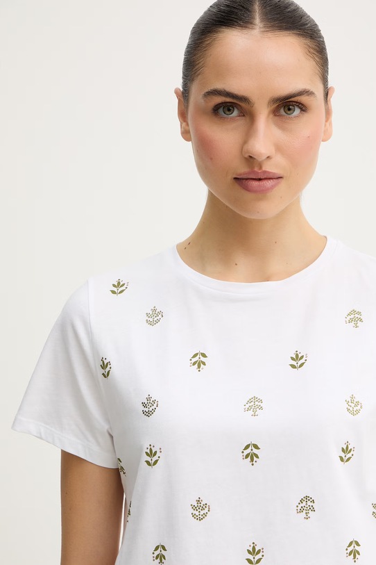 Marella t-shirt bawełniany Emme by Marella biały 2615971061200