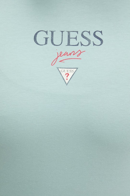 Guess Jeans t-shirt W6RI15.J1314 turkusowy