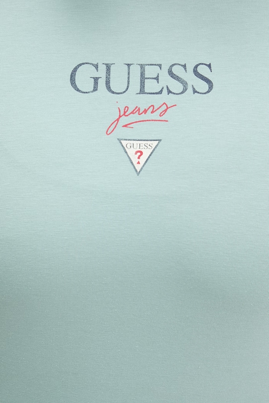 Guess Jeans t-shirt W6RI15.J1314 turkusowy