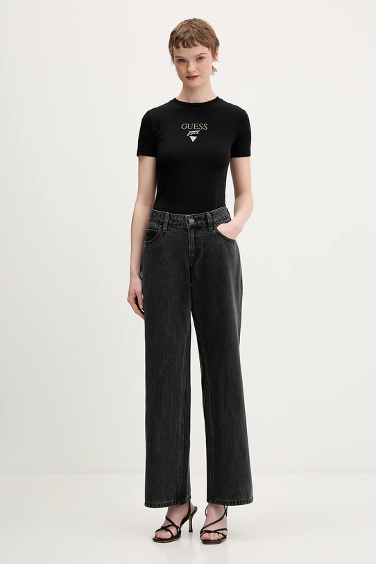 Guess Jeans t-shirt W6RI15.J1314 czarny SS26